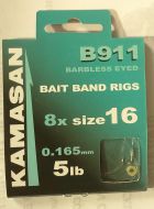 KAMASAN B911 BARBLESS EYED BAIT BAND RIG SIZE 16